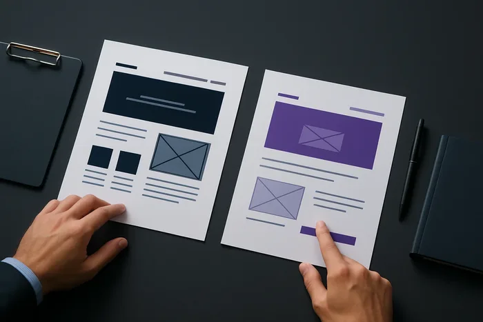 Site institucional ou landing page
