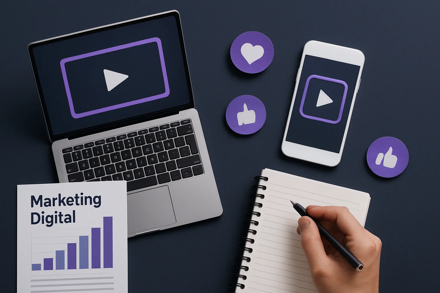 Vídeo para redes sociais da empresa: guia completo para PMEs